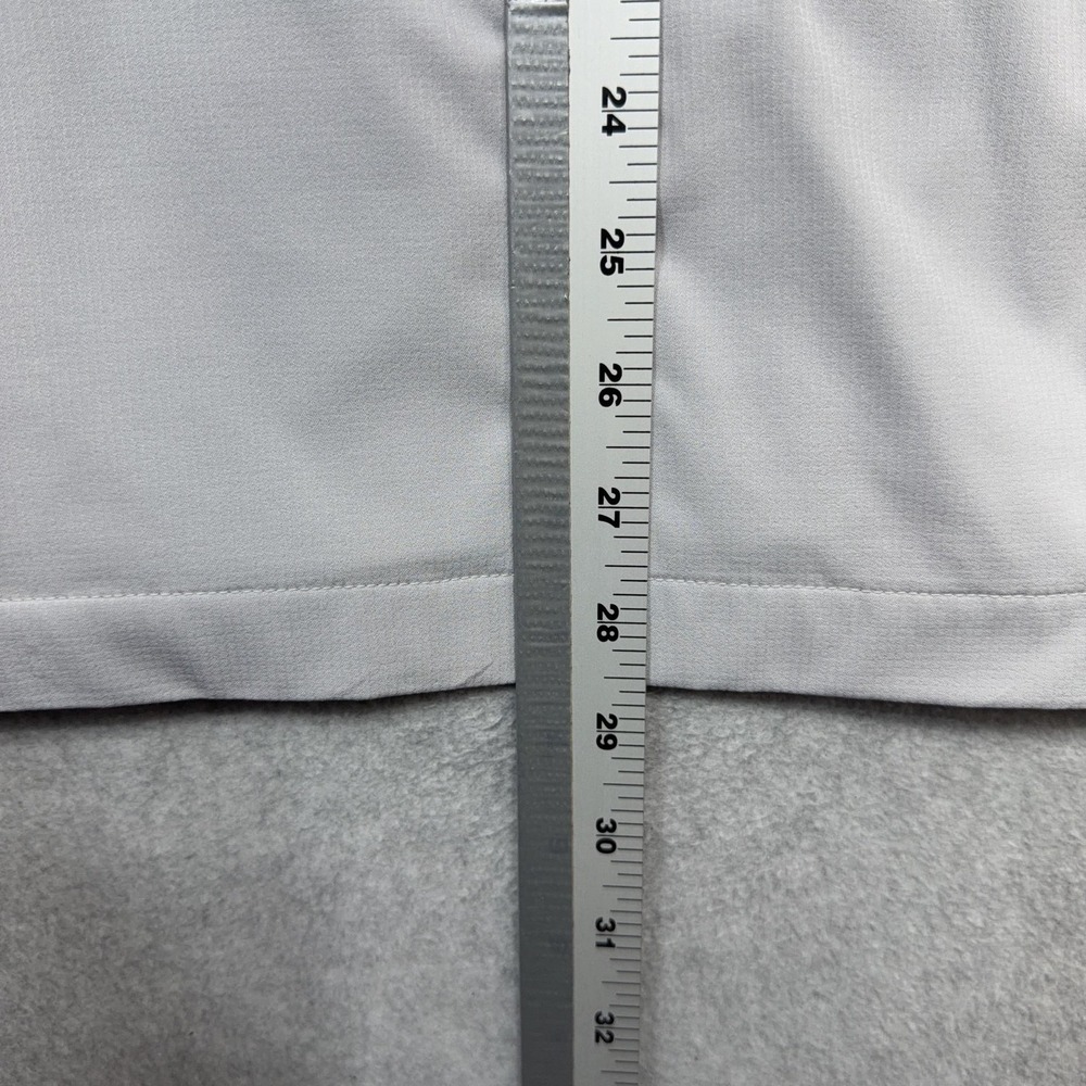 Travis Mathew Jacket Mens Medium Light Gray 1/2 Zip Windbreaker Golf Pullover - Picture 9 of 14